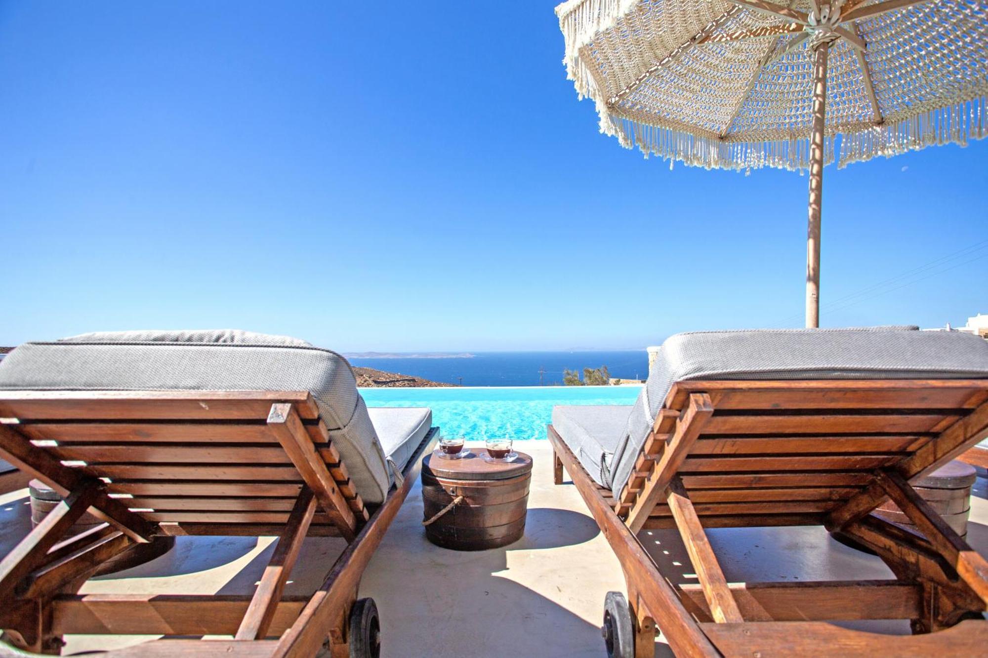 Villa Panamera Mykonos, Private Heaven, Supreme View! Fanari  Bagian luar foto