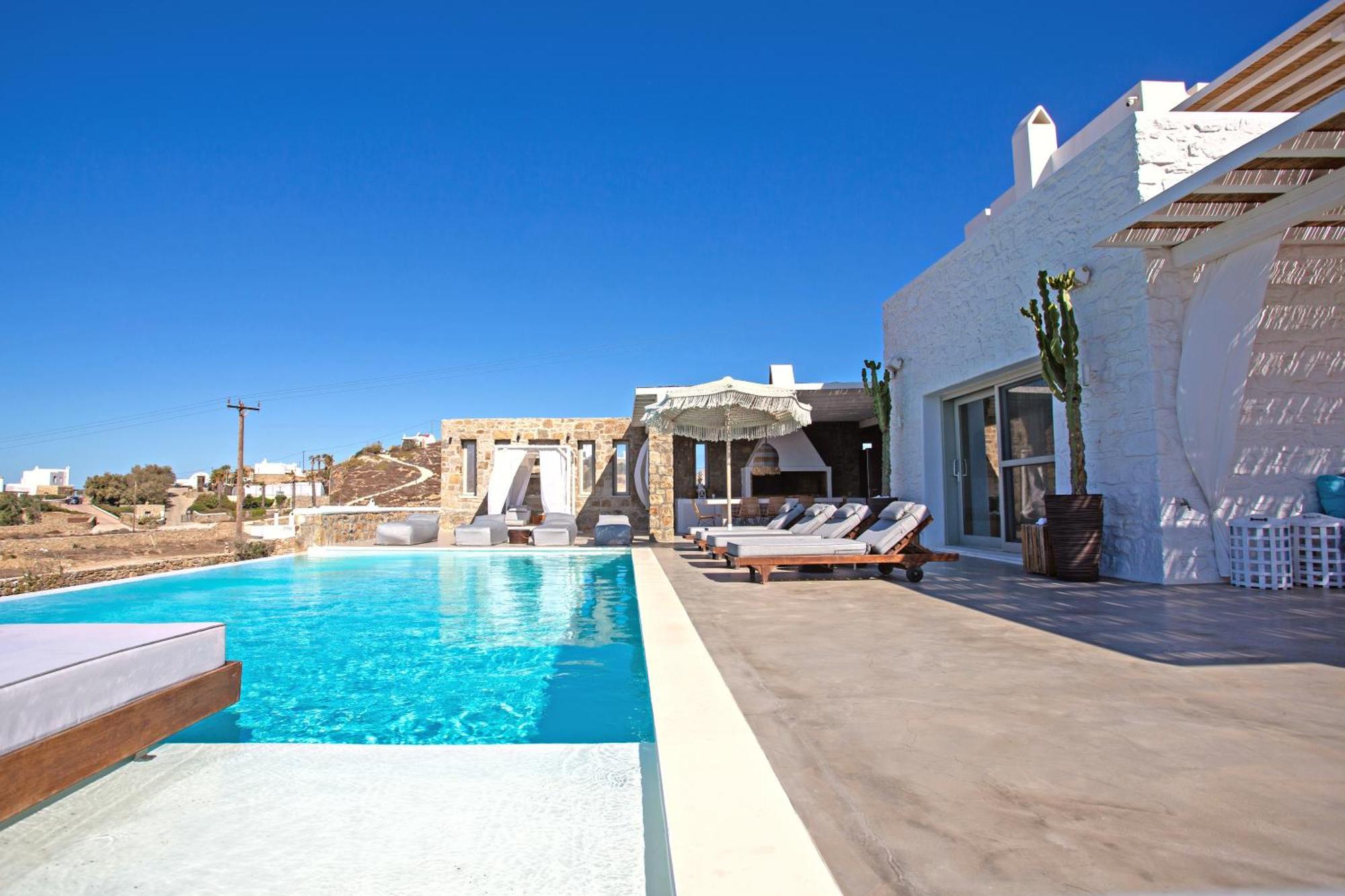 Villa Panamera Mykonos, Private Heaven, Supreme View! Fanari  Bagian luar foto