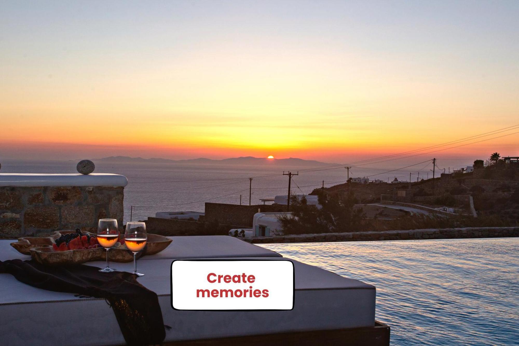 Villa Panamera Mykonos, Private Heaven, Supreme View! Fanari  Bagian luar foto