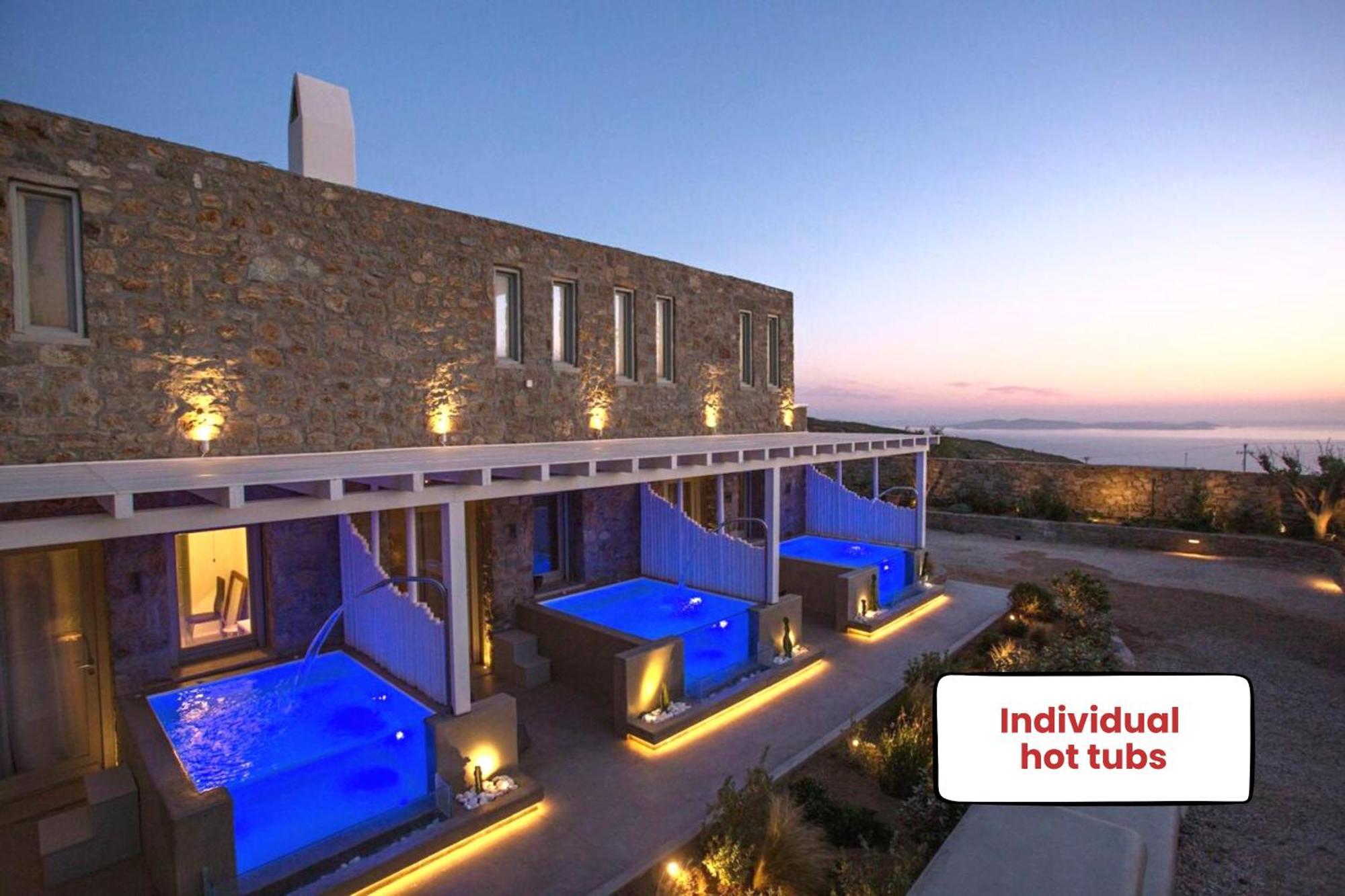 Villa Panamera Mykonos, Private Heaven, Supreme View! Fanari  Bagian luar foto
