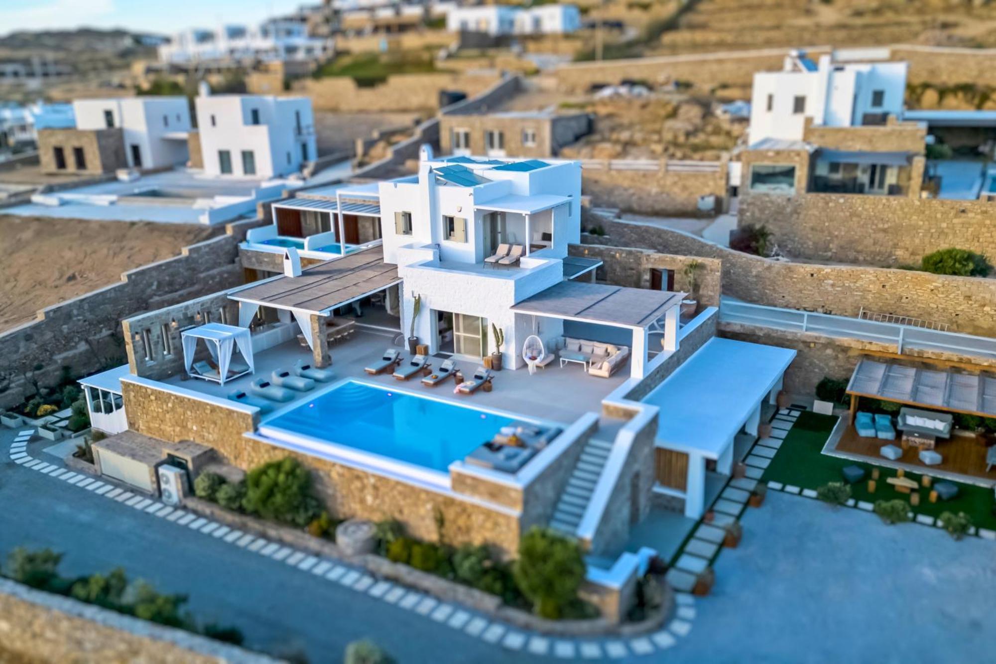 Villa Panamera Mykonos, Private Heaven, Supreme View! Fanari  Bagian luar foto